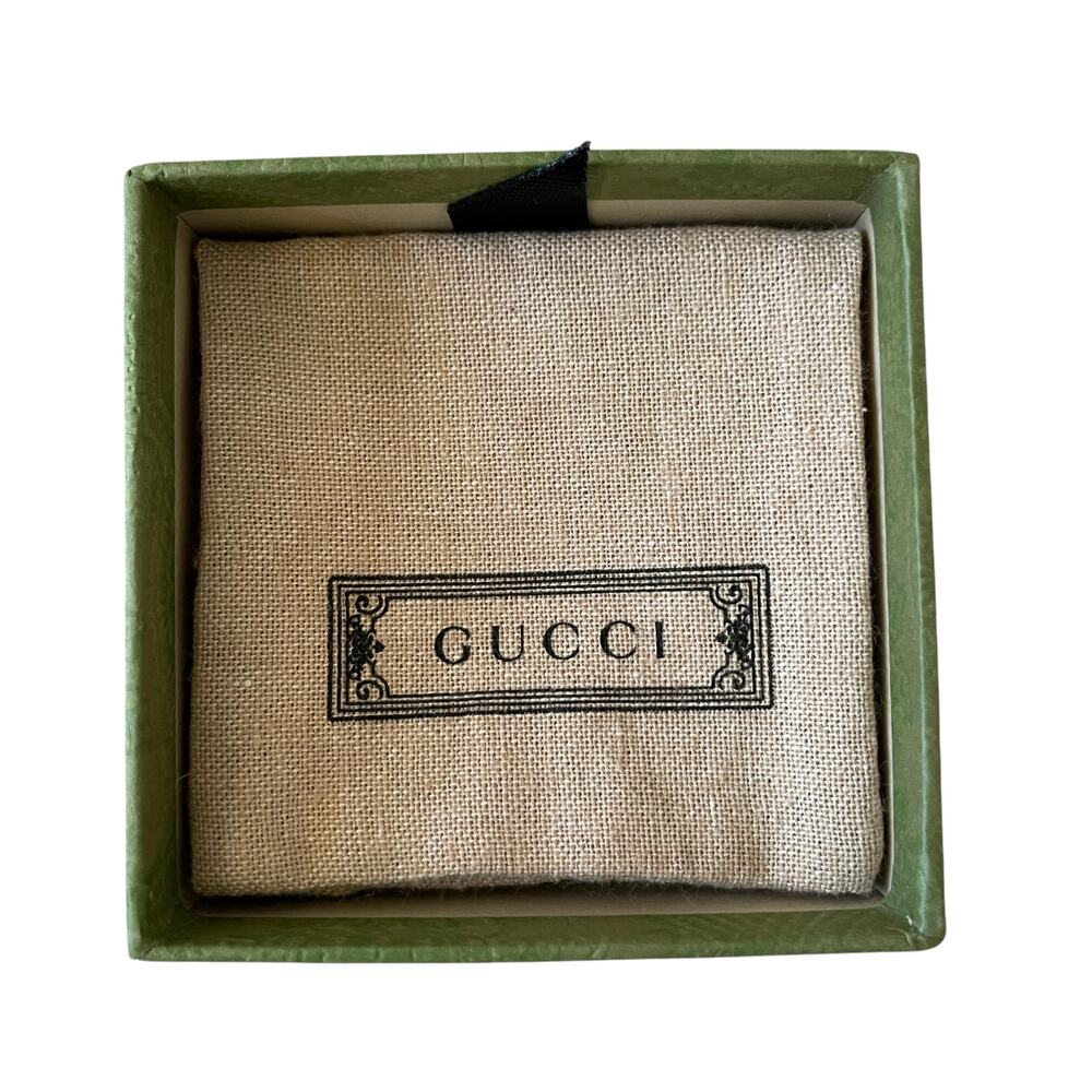 GUCCI Glass Pearl Double G-Ring 645671 I4620 8078 Size L NEW - Picture 12 of 15